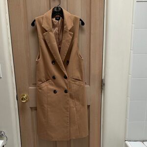 Fate Tan Double-Breasted Vest